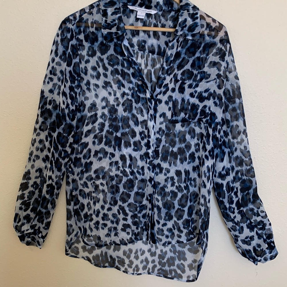 Diane Von Furstenberg luxury silk blouse